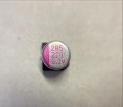 Capacitor Eletrolítico Smd 220uf X 6.3v - Kit Com 10 Peças