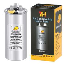 Capacitor HVAC YELLOW HAT 60+5uF 370/440VAC para ar condicionado Capacitor HVAC YELLOW HAT 60+5uF 370/440VAC para ar condicionado