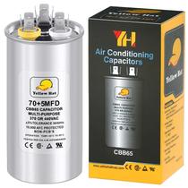 Capacitor HVAC YELLOW HAT 70+5uF 370/440VAC para ar condicionado Capacitor HVAC YELLOW HAT 70+5uF 370/440VAC para ar condicionado