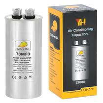 Capacitor HVAC YELLOW HAT 70uF 370/440VAC para ar condicionado Capacitor HVAC YELLOW HAT 70uF 370/440VAC para ar condicionado