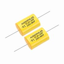 Capacitor MECCANIXITY 33uF 250V Divisor de alta frequência x2 Capacitor MECCANIXITY 33uF 250V Divisor de alta frequência x2