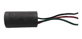 Capacitor P/ Ventilador 3 Fios 1,3 + 1,7uf 440v 50/60hz Ipc