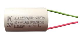 Capacitor P/ Ventilador 3 Fios 4 + 6,5uf 50/60hz 250v