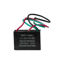 Capacitor Partida 3 Fios 1,7uf 1,3uf 350v Capacitor Partida 3 Fios 1,7uf 1,3uf 350v
