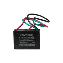 Capacitor Partida 3 Fios 1,7Uf + 1,3Uf - 350V