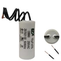 Capacitor Permanente 10uF 250Vac EPX com Fio