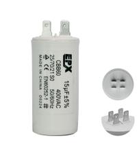 Capacitor Permanente 15uF 380/400Vac EPX com Terminal Duplo