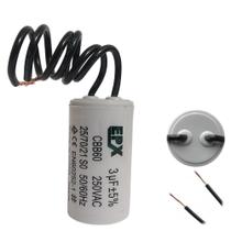 Capacitor Permanente 3uF 250Vac EPX com Fio