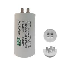 Capacitor Permanente 45uF 380/400Vac EPX com Terminal Duplo