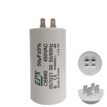 Capacitor Permanente 50uF 440/450Vac EPX com Terminal Duplo