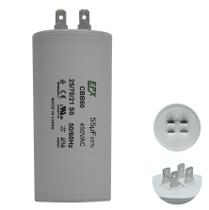 Capacitor Permanente 55uF 440/450Vac EPX com Terminal Duplo