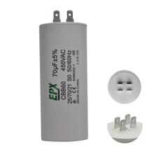 Capacitor Permanente 70uF 440/450Vac EPX com Terminal Duplo