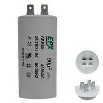 Capacitor Permanente 90uF 380/400Vac EPX com Terminal Duplo