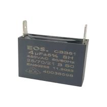 Capacitor Permanente Caixa Preto 4 UF 450v Quadrado