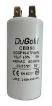 Capacitor Permanente Dugold Dgcp 15uf 440v Para Tanquinho