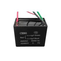 Capacitor polipropileno 4+6 x450v - 3fios quadrado cbb61
