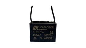 Capacitor Quadrado 9uf 450vac 2 Fios 50/60hz Para Ventilador Capacitor Quadrado 9uf 450vac 2 Fios 50/60hz Para Ventilador