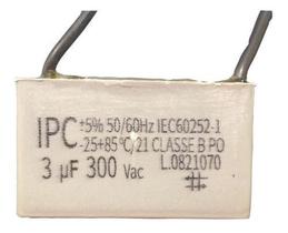 Capacitor Quadrado P/ Ventilador 2 Fios 3uf 50/60hz 300v