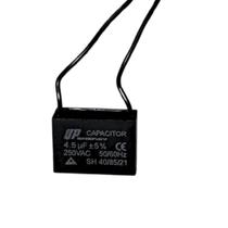 Capacitor Quadrado P/ Ventilador 2 Fios 4,5uf 50/60hz 250v