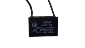 Capacitor Quadrado P/ Ventilador 2 Fios 5uf 50/60hz 250vac