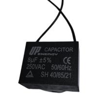 Capacitor Quadrado Para Ventilador 2 Fios 8uf 250vac