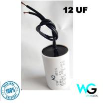 Capacitor Redondo 12uf P/ 250 Vac 2 Fios