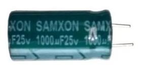 Capacitor Samxon 1000uf 25v 105c Kit Com 10 Peças