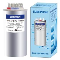 Capacitor SUREPHON 40+5uF 370V ou 440V para motor de ventilador de unidade AC Capacitor SUREPHON 40+5uF 370V ou 440V para motor de ventilador de unidade AC