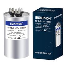 Capacitor SUREPHON 55+10uF 370V/440VAC Dual Run CBB65 Capacitor SUREPHON 55+10uF 370V/440VAC Dual Run CBB65