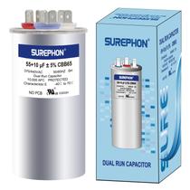 Capacitor SUREPHON 55+10uF 370V ou 440V CBB65B para unidade AC Capacitor SUREPHON 55+10uF 370V ou 440V CBB65B para unidade AC