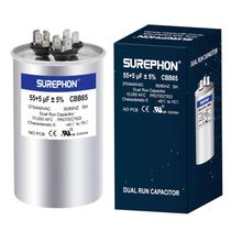 Capacitor SUREPHON 55+5uF 370V/440VAC Dual Run Start CBB65 Capacitor SUREPHON 55+5uF 370V/440VAC Dual Run Start CBB65