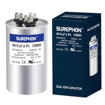 Capacitor SUREPHON 60+5uF 370V/440VAC Dual Run Start CBB65 Capacitor SUREPHON 60+5uF 370V/440VAC Dual Run Start CBB65