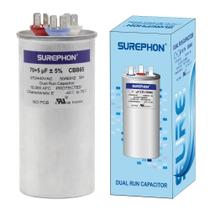 Capacitor SUREPHON 70/5uF 370V ou 440V CBB65B para unidade AC Capacitor SUREPHON 70/5uF 370V ou 440V CBB65B para unidade AC