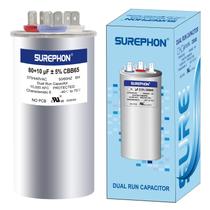 Capacitor SUREPHON 80+10uF 370V/440V CBB65B para motor/ventilador AC