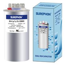 Capacitor SUREPHON 80+5uF 370V ou 440V CBB65B para motor AC Capacitor SUREPHON 80+5uF 370V ou 440V CBB65B para motor AC