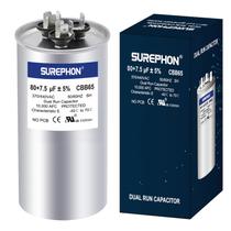 Capacitor SUREPHON 80+7,5uF 370V/440VAC Dual Run CBB65 Capacitor SUREPHON 80+7,5uF 370V/440VAC Dual Run CBB65