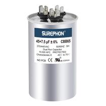 Capacitor SUREPHON CBB65 45+7,5uF 6% 370V/440V de dupla execução