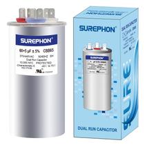 Capacitor SUREPHON CBB65B 60+5uF 370V/440V para unidade AC Capacitor SUREPHON CBB65B 60+5uF 370V/440V para unidade AC