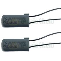 Capacitor Ventilador De Teto 2 Fios 10uf 250v IPC Kit 2 Peças