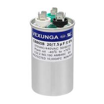 Capacitor VEXUNGA CBB65 20+7,5uF 370/440V para motor de ar condicionado
