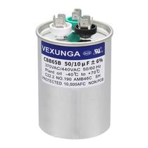 Capacitor VEXUNGA CBB65 50+10uF 370VAC ou 440VAC Dual Run