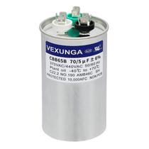 Capacitor VEXUNGA CBB65 70+5uF 370VAC ou 440VAC para unidade de ar condicionado