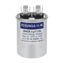 Capacitor VEXUNGA CBB65B 6uF 370VAC 440VAC 450VAC para unidade AC