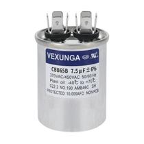 Capacitor VEXUNGA CBB65B 7,5uF 370/440/450VAC para unidade AC
