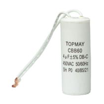 Capacitores De Partida 4uf X 440v 2 Fios Partida De Motor