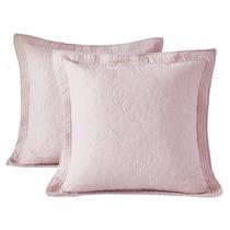 Capas acolchoadas Euro Sham WINLIFE 100% algodão 66 x 66 cm, pacote com 2