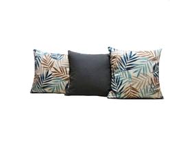 Capas Almofadas 40 x 40 Tecido Veludo Estampado Conjunto 3 peças - Nallu Decor