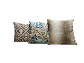 Capas Almofadas 45 x 45 Tecido Estampado Conjunto 3 Peças - Nallu Decor Capas Almofadas 45 x 45 Tecido Estampado Conjunto 3 Peças - Nallu Decor