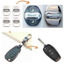 Capas Batente Porta E Capa Chave Canivete 2 Botões Gm Cruze G2 2017 2018 2019 2020 2021 2022 2023