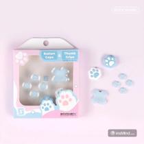 Capas botoes azul n-switch joypad lite oled patinhas